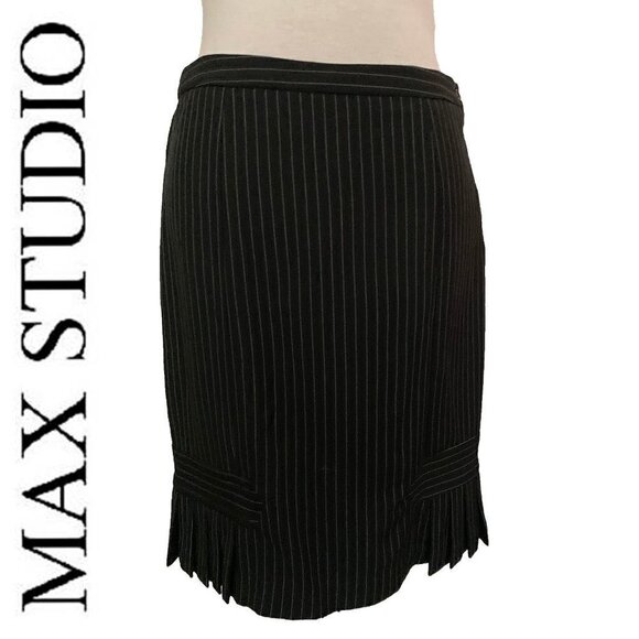 ♥ Max Studio Pinstripe Skirt - Picture 1 of 3